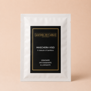Maschera Viso in Tessuto di Bamboo – Idratante Antiossidante Illuminante